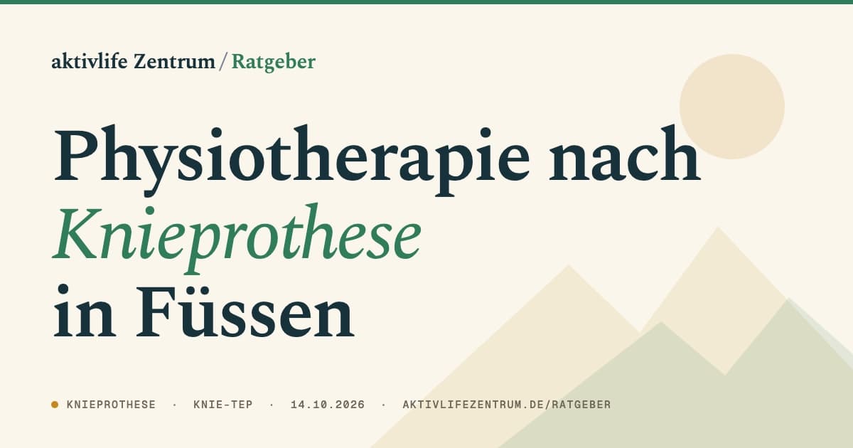 Physiotherapie nach Knieprothese: Was Sie in Füssen erwartet