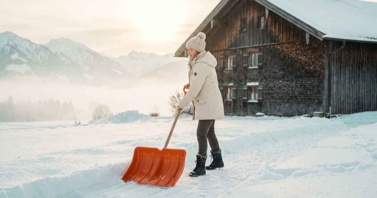 Rückenschmerzen nach dem Schneeschippen: Was im Allgäu hilft